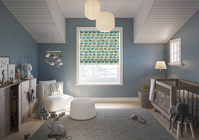 Construction Crew, Digger - Roman Blind - Image 8